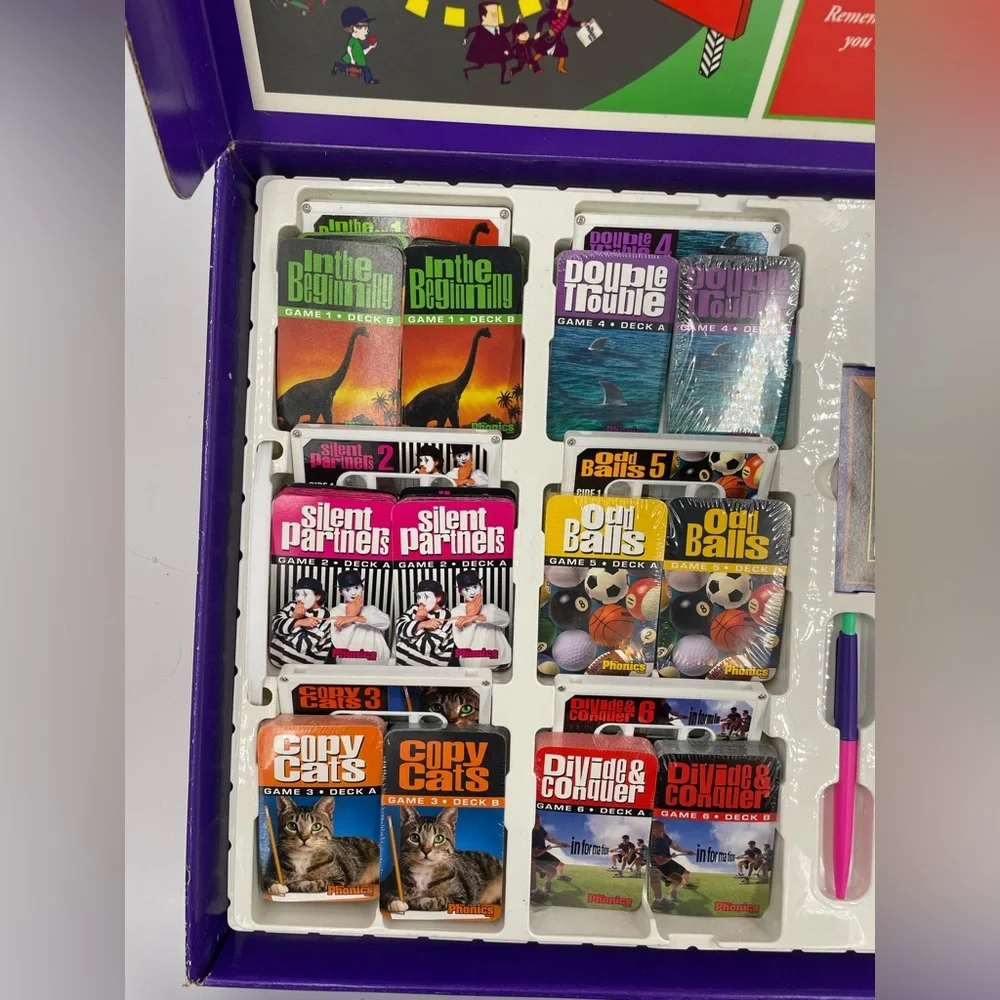 VTG Vintage 90s The Phonics Game VHS/Cassette Tapes Educational Series